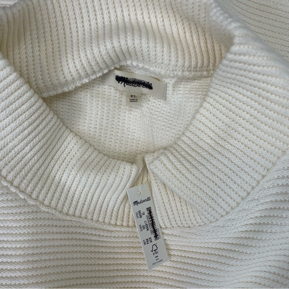 Madewell Funnelneck Drop-Shoulder Top Sweater Size XL - Picture 6 of 7